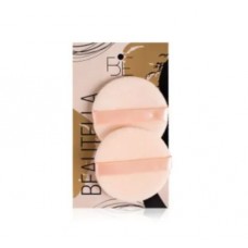 BEAUTELLA Пуховки для пудры круглые 2шт MPS-009